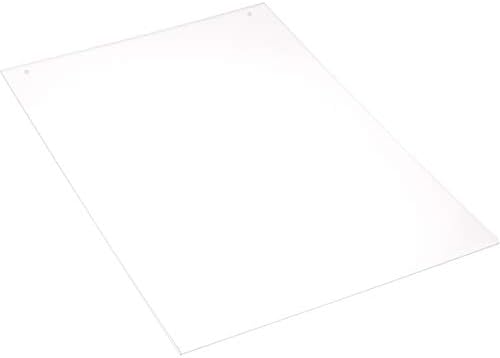 Plymor Şeffaf Akrilik İşaret Ekranı / Literatür Tutucu (Duvara Montaj), 18 G x 24 Y