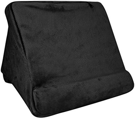 Dayanıklı Basit Tablet Standı Yastık Çok Açılı Okuma Tutucu Ofis için Tablet için yumuşak ışık (Siyah)