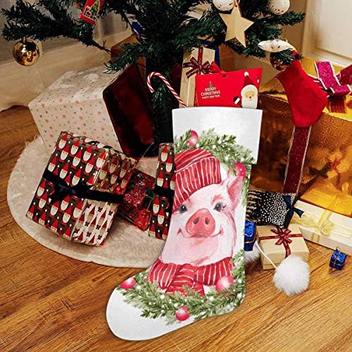 INTERESTPRİNT komik domuz Noel kış Noel çorap aile Noel partisi dekorasyon hediye için