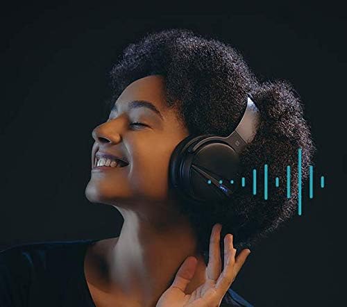Aktif Gürültü Önleyici Kulaklıklar-Mikrofonlu Kulak Üstü Bluetooth Kulaklıklar Rahat Kulak Yastıkları Hi-Fi Ses Seyahat Çalışması