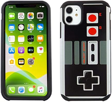 ıPhone 11 için Kılıf Oyun Denetleyicisi, IMAGİTOUCH 2-Piece Zırh Vaka ile Esnek Şok Emme Kılıf & Retro Oyun Denetleyicisi Tasarım