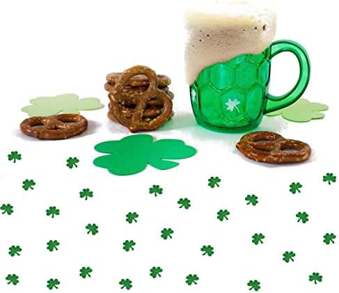Aziz Patrick Günü Shamrocks Yeşil / Parti Masa Dekorasyon Konfeti Sprinkles veya DIY için Şanslı Yonca Parti Malzemeleri (Yonca)