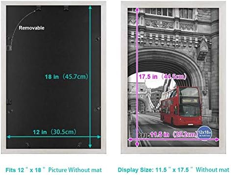 RPJC 7 Adet Setleri Katı Ahşap Resim Çerçevesi Ekran Fotoğraf 12x18 inç 8x10 inç ve 6x8 inç Beyaz