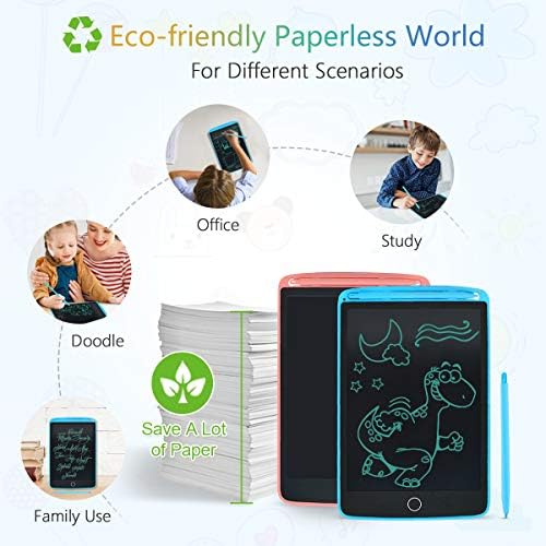Çocuklar için 2 Paket LCD Yazma Tabletleri, Çizim Doodle Kurulu Çocuklar için 8.5 İnç Elektronik Grafik, taşınabilir Dijital