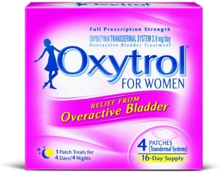 Kadınlar için Oxytrol Aşırı Aktif Mesane Transdermal Yama, 8 Sayım