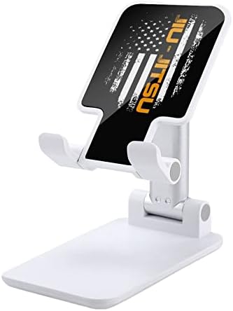 Jiu Jitsu ABD Bayrağı Katlanabilir Cep Telefonu Standı Ayarlanabilir Tablet tutucu Dağı Ev Ofis Masaüstü Siyah Tarzı