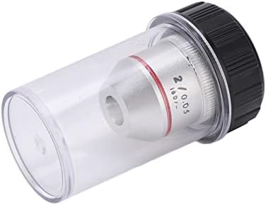 2X Mikroskop Objektif Lens, Genel RMS Konu 20.2 mm Temizle Görüntüleme Düşük Güç Mikroskop Objektif Lens için Rahat Biyolojik