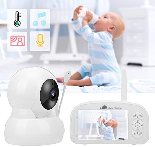 Akıllı bebek izleme monitörü 5in TFT Ekran bebek izleme monitörü 1080 P PTZ Kamera Ninniler Gece Görüş Sıcaklık Algılama 2 Yönlü
