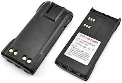 [2-Pack] ProMaxPower 1800 mAh Yedek Pil için HNN9008 Motorola Iki Yönlü Telsiz GP328 HT1250 PRO5150 HT1550
