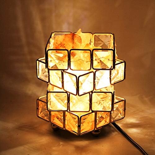 ABD Plug Kristal Tuz Taş Lamba Himalaya Tuz Lambası Yaratıcı Yatak Odası Başucu Gece Lambası Masa Lambası noel hediyesi için