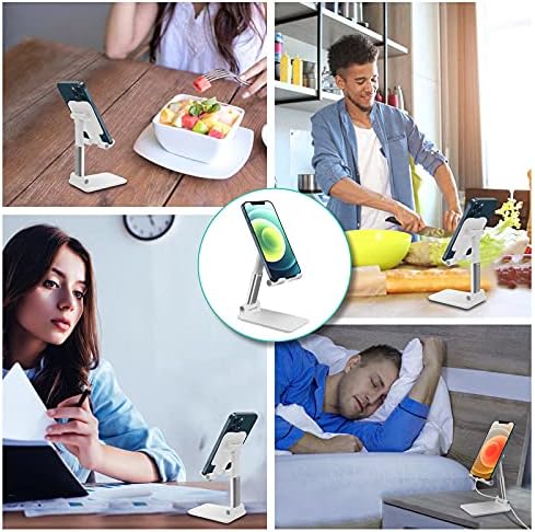 Masa için Cep Telefonu Standı, Ofis için Açı Yüksekliği Ayarlanabilir Telefon Tutucu, iPhone 12 11 Pro XS Max XR 8 7 6S Plus,