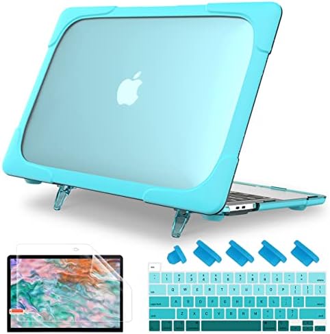 Mayıs Chen için MacBook Pro 16 inç Kılıf 2019 Yayın A2141, güçlü Kılıf[Ağır] [Çift Katmanlı] sert çanta Kapak ile Lastik TPU