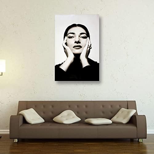 Yunan Aktörler Ve Ünlüler Maria Callas Retro Poster Tuval Poster Duvar sanat resmi Baskılar Asılı Fotoğraf Hediye Fikri Dekor