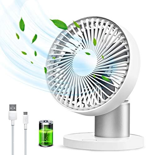 USB Masa Fanlar Salınım masaüstü vantilatör 3 Hız 60° Salınımlı Sessiz Küçük masa fanı Yaz Soğutma Fanı Yatak Odası Ofis Ev Kamp