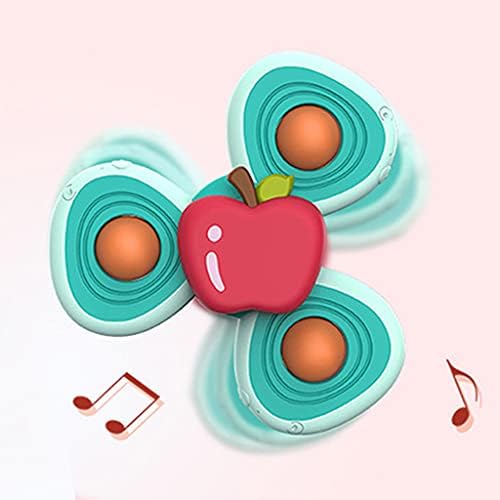 NC Bebek Banyo Oyuncakları Top Top Sucker ner Meyve Tasarım Pikap Stres Giderici Yaş 0-3 Yaş-Apple