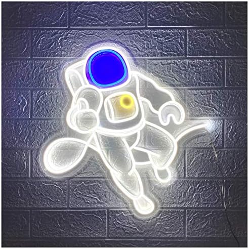 FEFELightup astronot LED Neon burcu ışıkları çocuk odası gece ışıkları