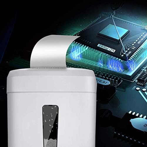 YLHXYPP Beyaz Parçalayıcı-Yüksek Güvenlikli Mikro Kesimli Kağıt Parçalayıcı, Büyük Şeffaf Pencereli Geri Çekilebilir Atık sepeti