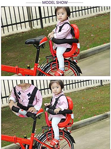 FEİ Jİ Çocuk Bisikleti Koltuk-Taşınabilir Bisiklet Arka Bebek Koltuğu ile Kalın koltuk minderi Emniyet Ray Motosiklet Bisiklet
