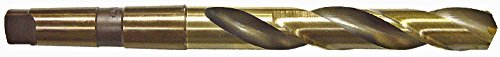 Michigan Matkap 210C Serisi Ağır Süper Kobalt Çelik Matkap Ucu, 4 Mors Konik Şaft, Spiral Flüt, 135 Derece Çentikli Nokta, 1-1/2