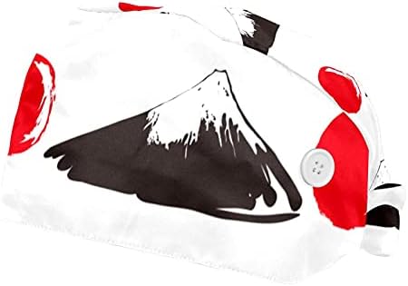 HUİ JİN DÜKKANI Ayarlanabilir Çalışma Kap ile Düğme, Pamuk Çalışma Şapka şapka ıçi bantı, elastik Bandaj Kravat Geri Şapka Japonya