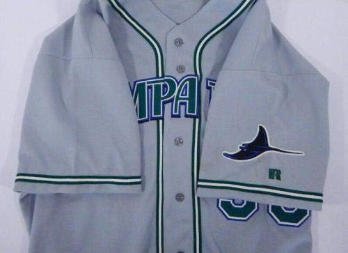 2004 Tampa Bay Şeytan Işınları Don Zimmer 56 Oyun Kullanılmış Gri Forma DP06401 - Oyun Kullanılmış MLB Formaları