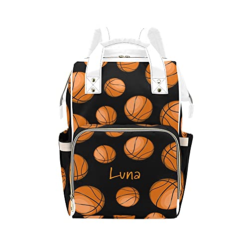 Basketbol Spor Desen Bebek Bezi Çantaları Adı ıle Su Geçirmez Mumya Sırt Çantası Nappy Hemşirelik Bebek Çantaları Hediyeler Tote