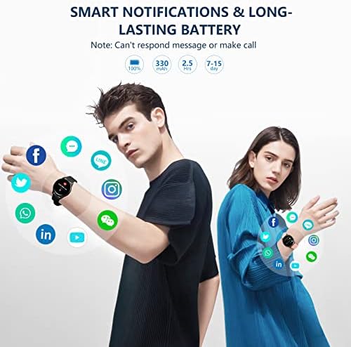 Akıllı İzle, Dirrelo 2022 Akıllı Saatler Erkekler için iPhone Samsung ile Uyumlu, Android Telefonlar, IP68 Su Geçirmez Smartwatch