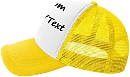Özel Şapka Yapılandırılmış Örgü Geri Kap için Yetişkin Açık Beyzbol Golf kamyon şoförü şapkası için Kadın Erkek Kendi Görüntü