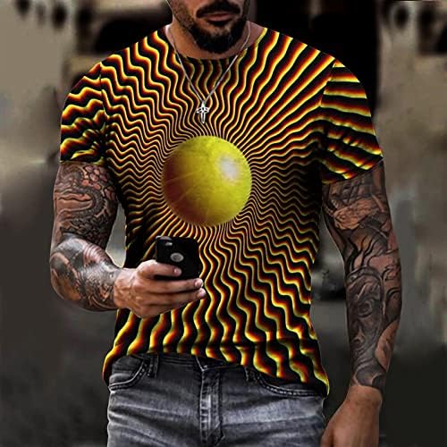 Egzersiz Gömlek için erkek Unisex T Shirt 3D Grafik Baskılar Kısa Kollu Casual Yaz Bluzlar Artı Boyutu Tops