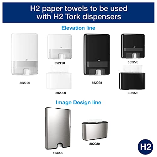 Tork Xpress Soft Multifold Hand Towel, Beyaz, H2, Gelişmiş, 3 Panel, %100 Geri Dönüştürülmüş Elyaflar , 2 Katlı, 16 x 189 Kağıtlar-101293