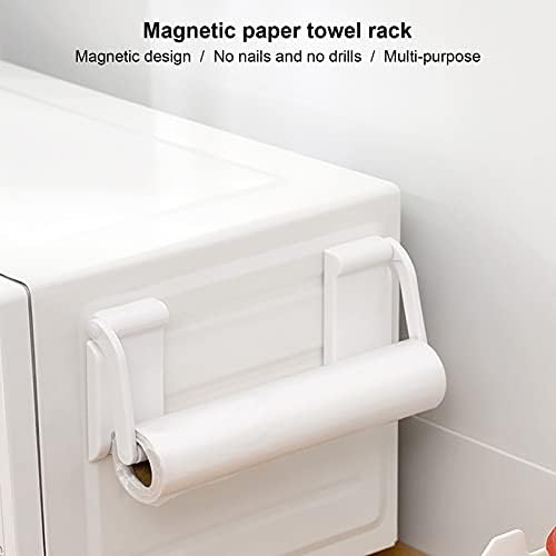 Kağıt Havlu Tutacağı, Kağıt Rulo Rafı 1.8x3.5x1.0in, Kağıt Havlu Ruloları ve Mutfak Banyo Mendilleri için 180° Hareketli Kollu