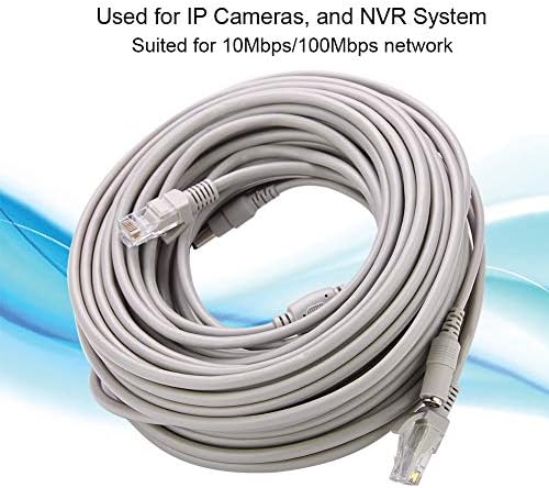 RJ45 Portlu CCTV Kablosu, Ethernet CCTV Kablosu, NVR Sistem Ofisi için (20m)