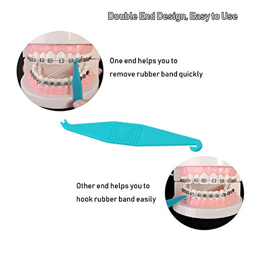 Diş Elastik Lastik Bantlar Diş Telleri için Plaserler Tek Kullanımlık Plastik Ortodontik Elastik Plaserler, 30'lu Paket, Çok