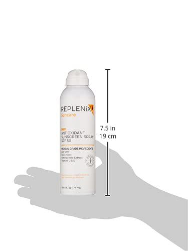 Replenix Antioksidan Güneş Koruyucu Sprey SPF 50 + - Tıbbi Sınıf Güneş Koruması, Çinko Oksit, UVA/UVB Koruması, Hassas Ciltler