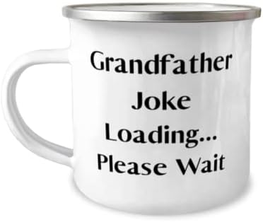 Uygunsuz Büyükbaba Hediyeleri, Büyükbaba Şakası Yükleniyor. Lütfen Bekleyin, Büyükbabamdan Epik Noel 12oz Camper Kupası