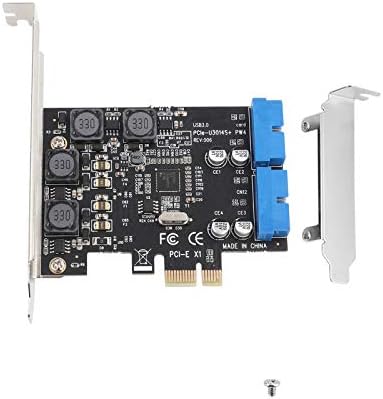 YYOYY PCI‑E PCI-Express Dahili pcıe Adaptörü pcıe Kart pcıe 2 Port 19pin Header USB 3.0 Genişleme Kartı ile Düşük Profil