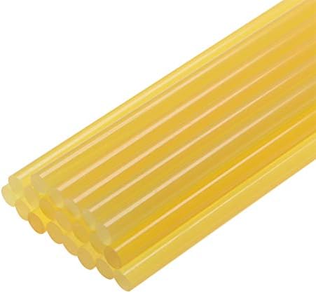uxcell Mini Sıcak Tutkal Tabancası Çubukları Tutkal Tabancaları için 11 inç x 0.44 inç, sarı 20 adet