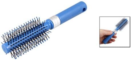 KFidFran Plastic Round Bristles Curly Hair Styling Brush Comb, Blue, 0.1 Pound(Runder Bürstenkamm aus Kunststoff für lockiges