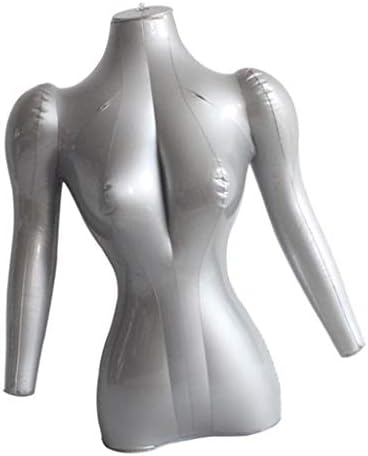 Bonarty Şişme Kadın Manken Büstü Formu W / Arms Ekran Kukla Torso Modelleri