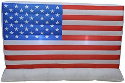 BZB Mal 6 ayak Uzun vatansever bağımsızlık günü 4th Temmuz şişme amerikan ABD bayrağı ile yıldız ve çizgili LED ışıkları havaya
