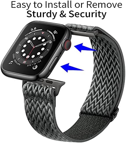 Saat kayışı saat kayışı Naylon Bileklik Ayarlanabilir Örgülü Spor Band elastik Bantlar için Uyumlu iWatch için apple saat bandı