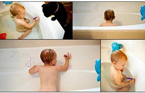 Banyo Boya Kalemleri, Çocuklar için Yıkanabilir Renkli Küvet Duş Oyuncakları
