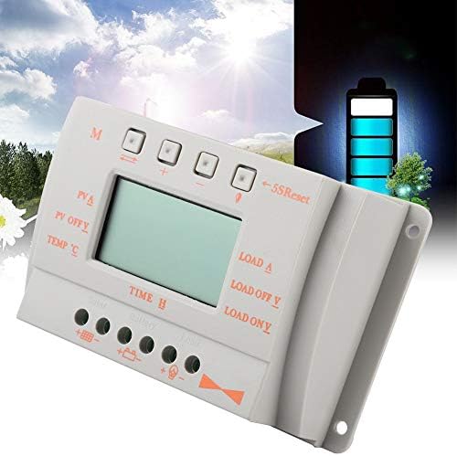 Okuyonic Güneş Kontrol, akıllı Güneş Şarj Kontrol 12 V Esnek Ayarlanabilir MPPT Solar Şarj Regülatörü için LCD Ekran ile Ev(10A)