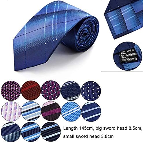 Andongnywell erkek İpek Kravat JAKARLI Dokuma Boyun Bağları İş Kravatlar Kravatlar Düğün Parti Ofis Hediye için