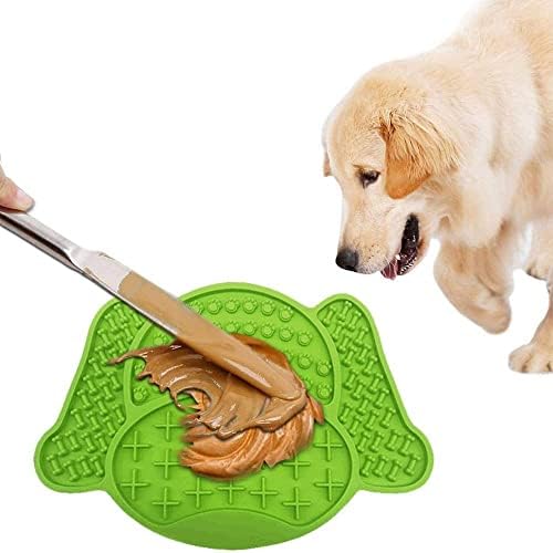 HJKL Köpek Yalama Pedi, Silikon Kedi Tedavi Mat, yavaş Gıda Kase Emme ile Köpek Banyo Buddy Eğitim Malzemeleri olarak (kırmızı)