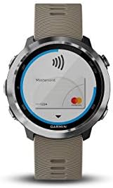 Garmin Forerunner 645, Garmin Pay temassız ödemeler ve bilek tabanlı kalp atış hızına sahip GPS koşu saati, Kumtaşı Renkli bant,