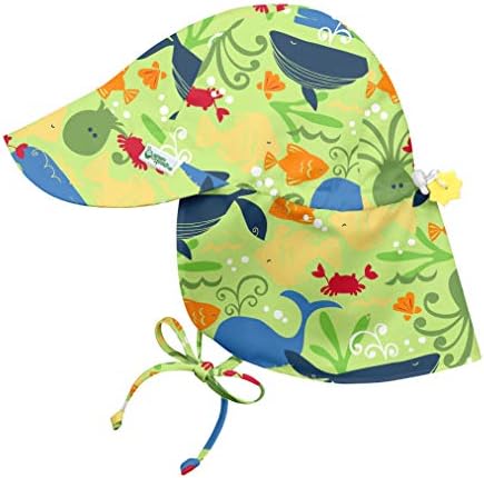 oynuyorum. green sprouts Baby Boys ' Flap Şapka / Baş, Boyun ve Gözler için Tüm Gün UPF 50 + Güneş Koruması