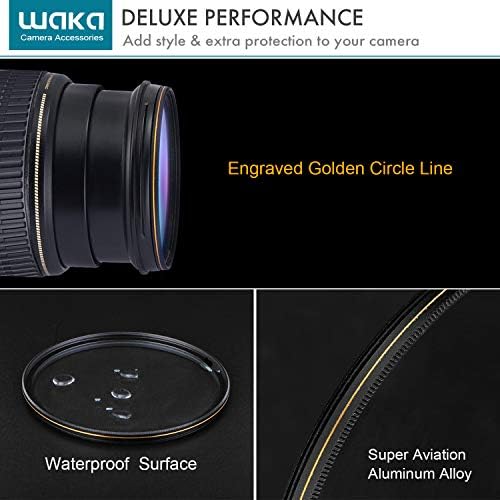 waka 72mm MC UV Filtre-Ultra Ince 16 Katmanlar Çok Kaplı Ultraviyole Koruma Lens Filtre Canon Nikon Sony DSLR Kamera Lens için
