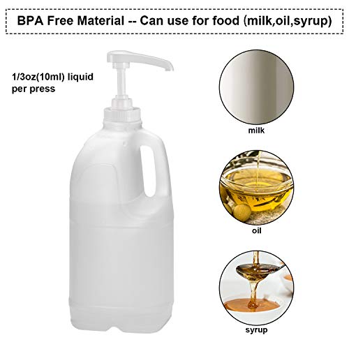 Patelai Galon Pompalı Dağıtıcı (38/400) Çoğu 1 Galonluk Sürahi ve Konteynere Uyar BPA İçermeyen Pompa Kapağı Gıda ve Endüstriyel