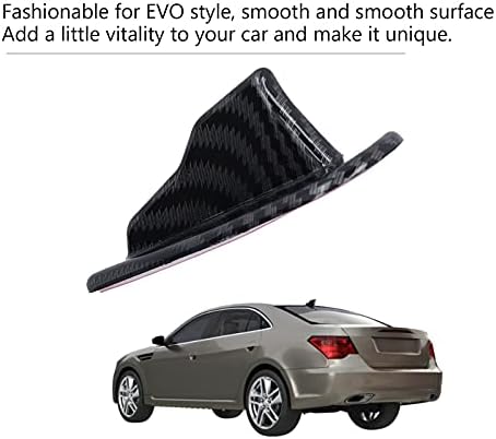 Buachoıs 10 ADET Sh-ark Fin Kiti Evrensel ABS Karbon Fiber Renk Kendinden Yapışkanlı Araba Çatı Spoiler Kanat Seti Hava V-ortex